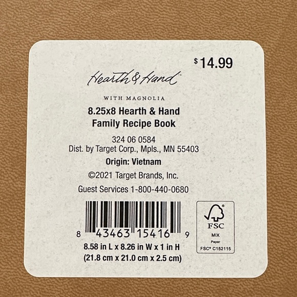 Hearth & Hand with Magnolia - Brown Recipe Binder - Picture 4 of 4